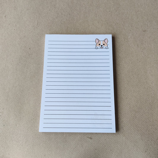 Corgi Notitieblok Gelinieerd A6