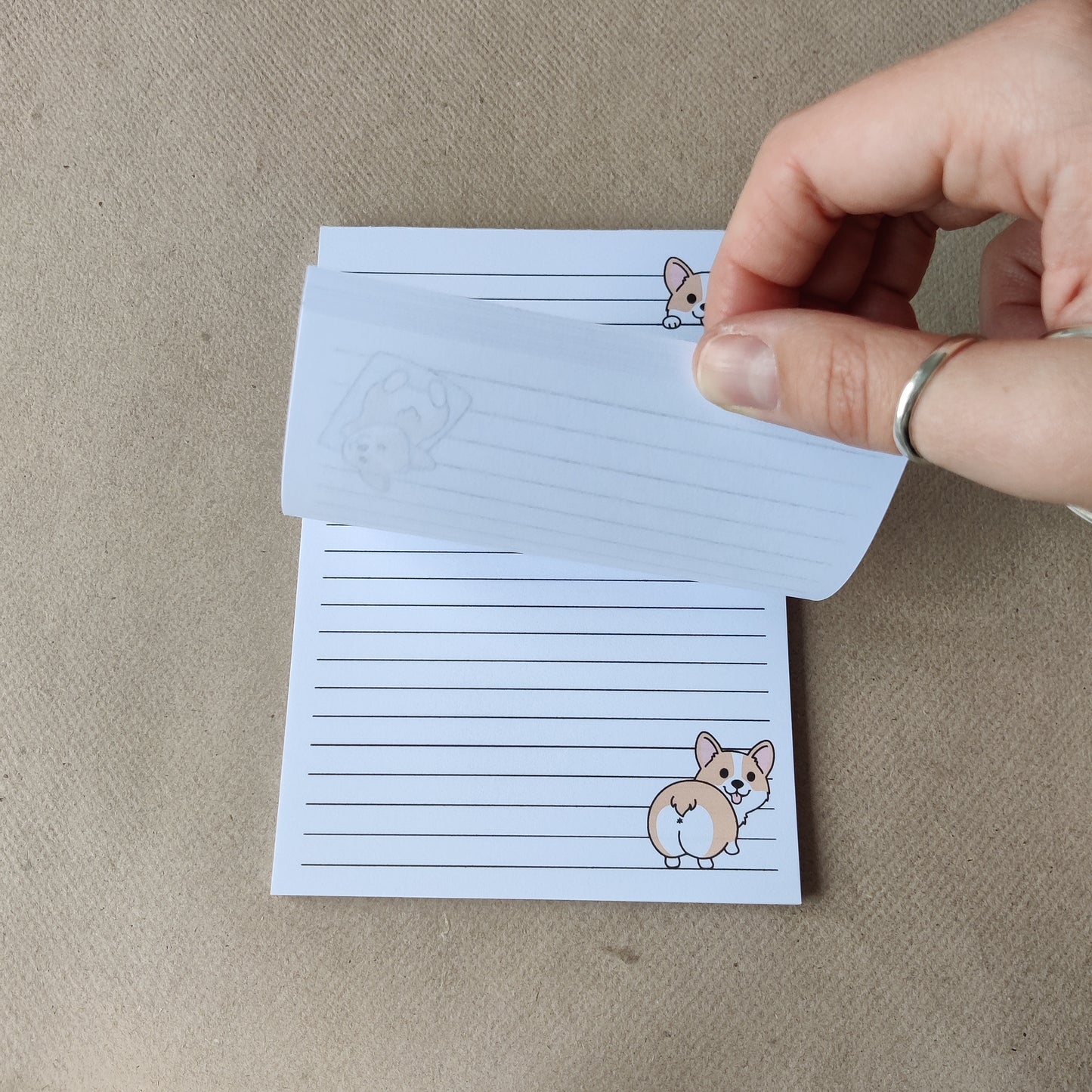 Corgi Notitieblok Gelinieerd A6