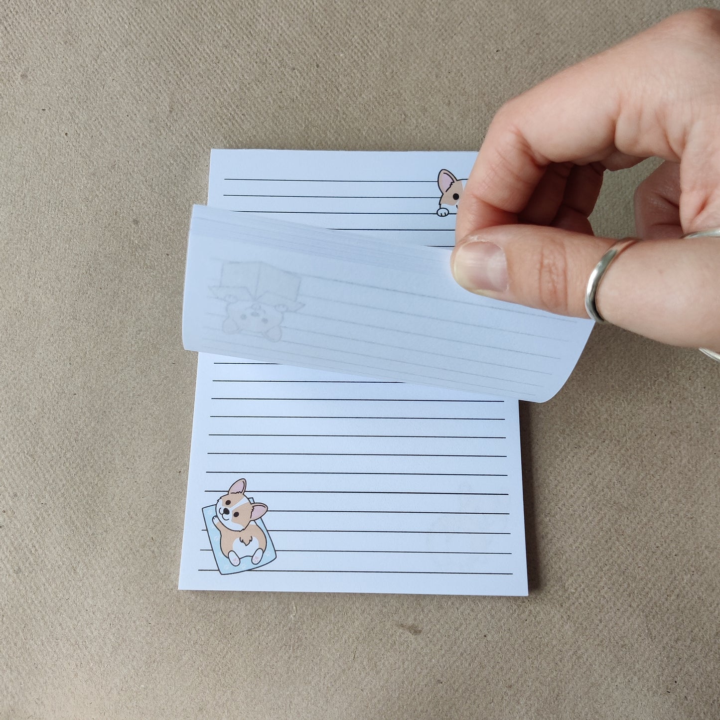 Corgi Notitieblok Gelinieerd A6