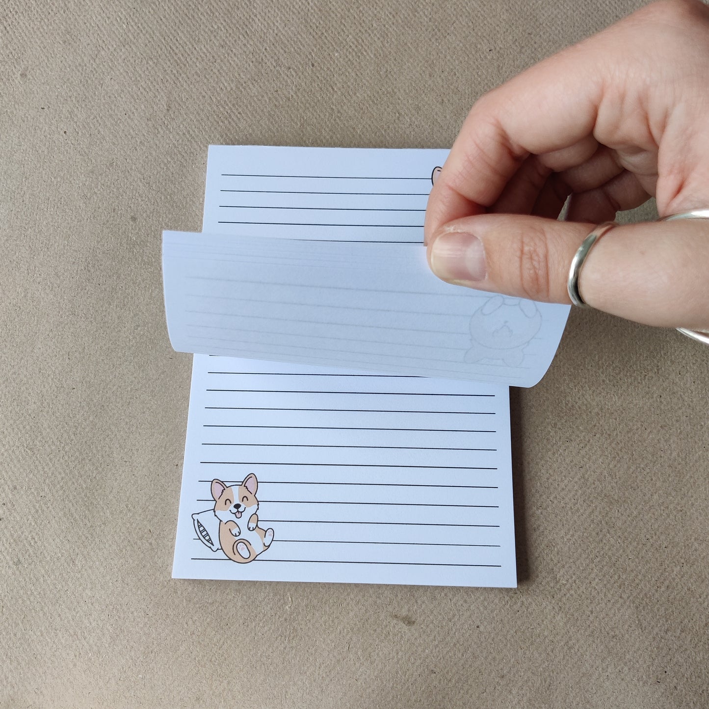 Corgi Notitieblok Gelinieerd A6