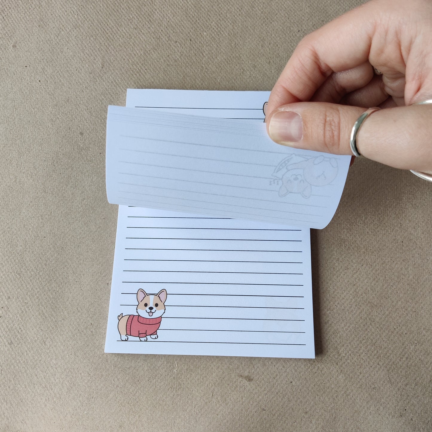 Corgi Notitieblok Gelinieerd A6