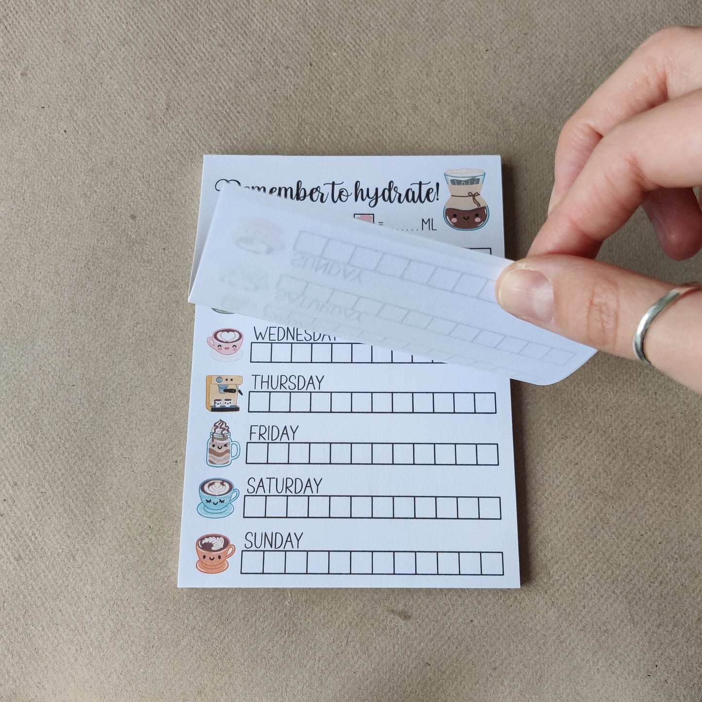 Remember to Hydrate Coffee Notitieblok A6