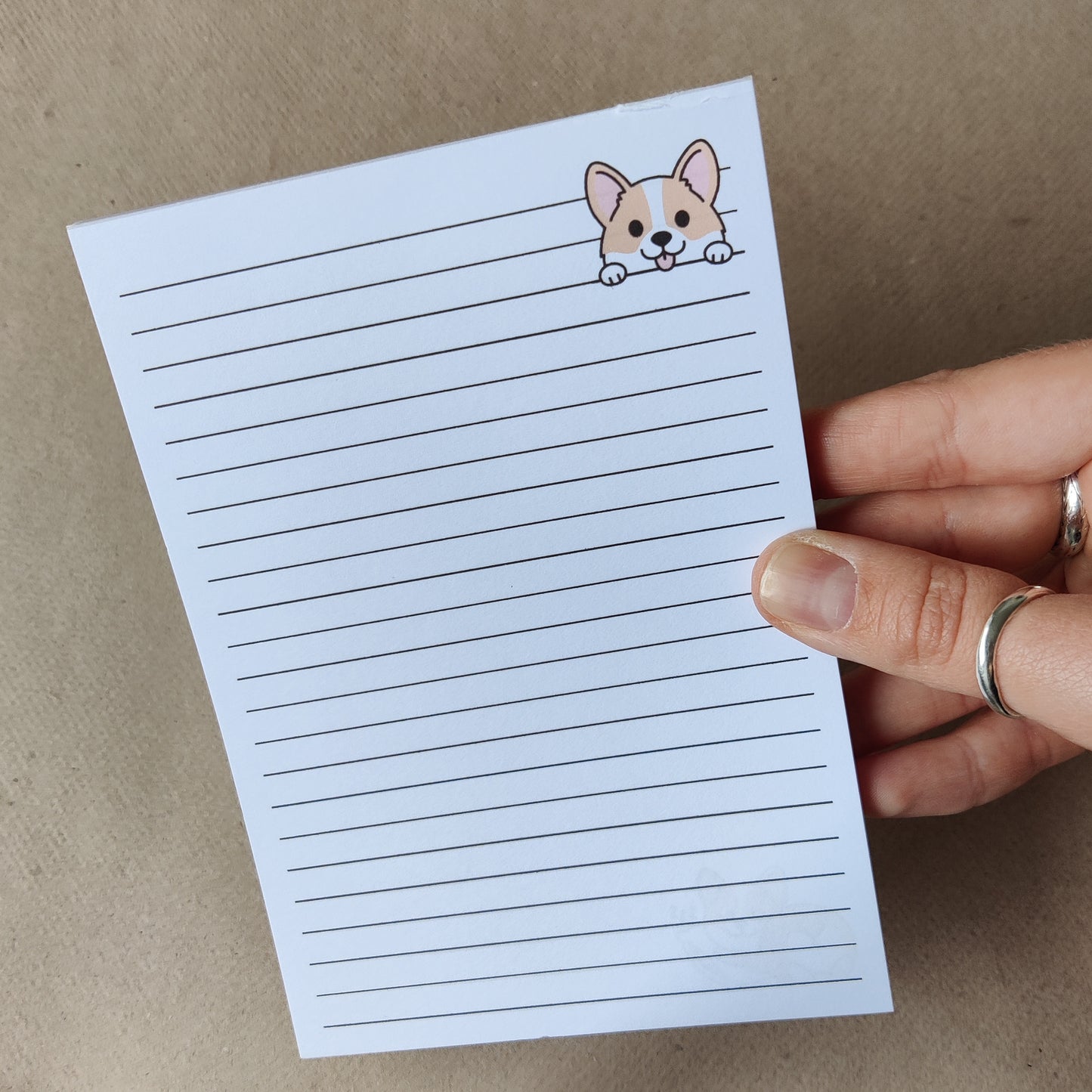 B-klasse Corgi Notitieblok Gelinieerd A6