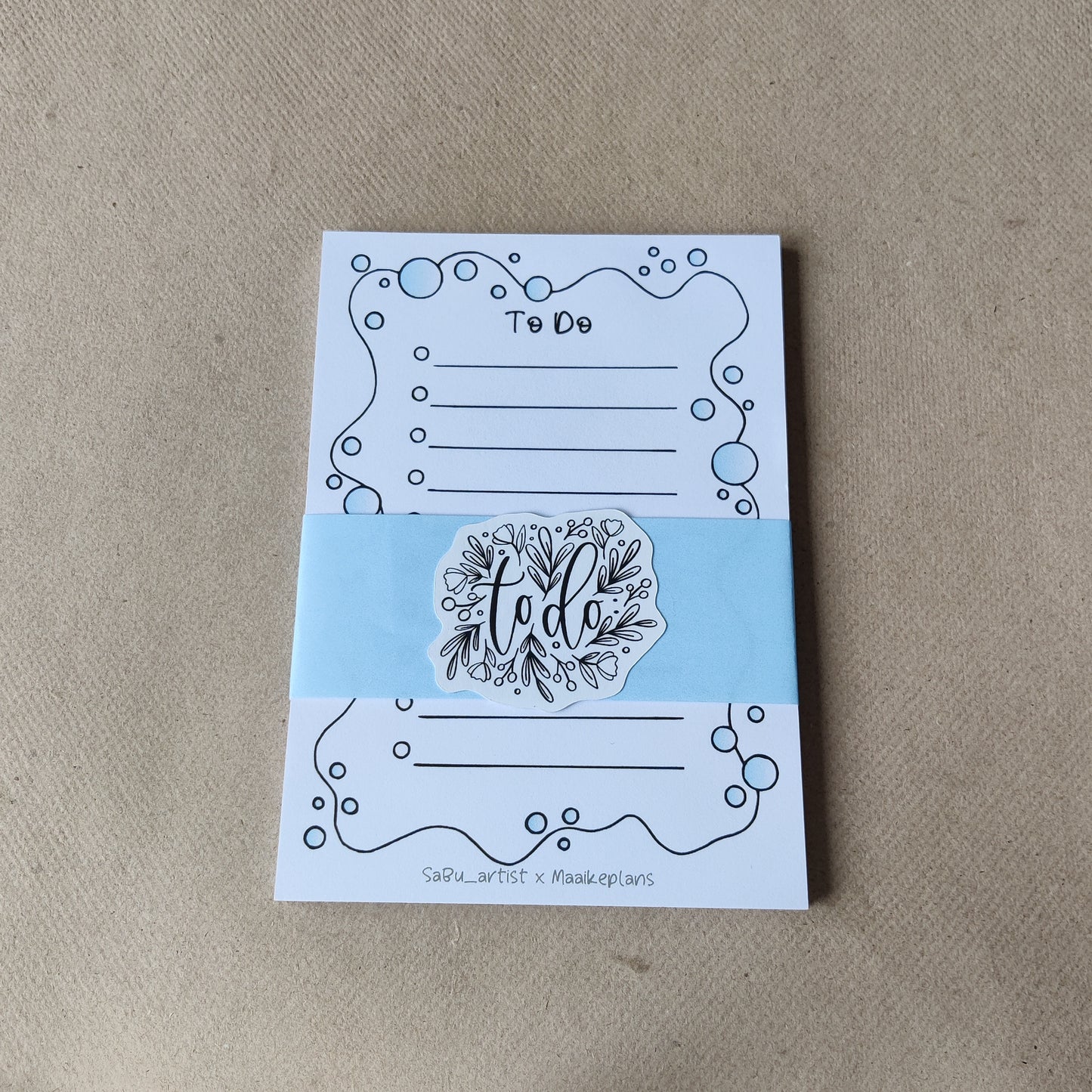 Notitieblok | Bubbles | To Do | A6 Afscheurbaar Kladblok