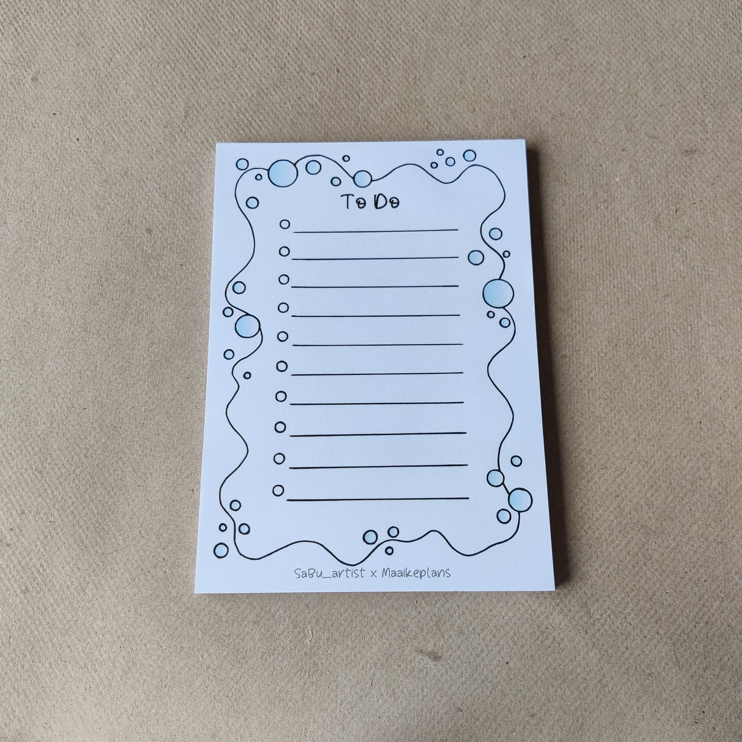 Notitieblok | Bubbles | To Do | A6 Afscheurbaar Kladblok