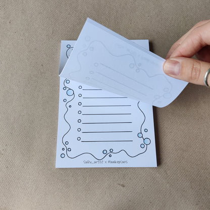 Notitieblok | Bubbles | To Do | A6 Afscheurbaar Kladblok