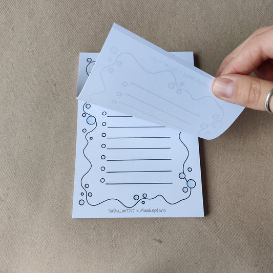 Notitieblok | Bubbles | To Do | A6 Afscheurbaar Kladblok