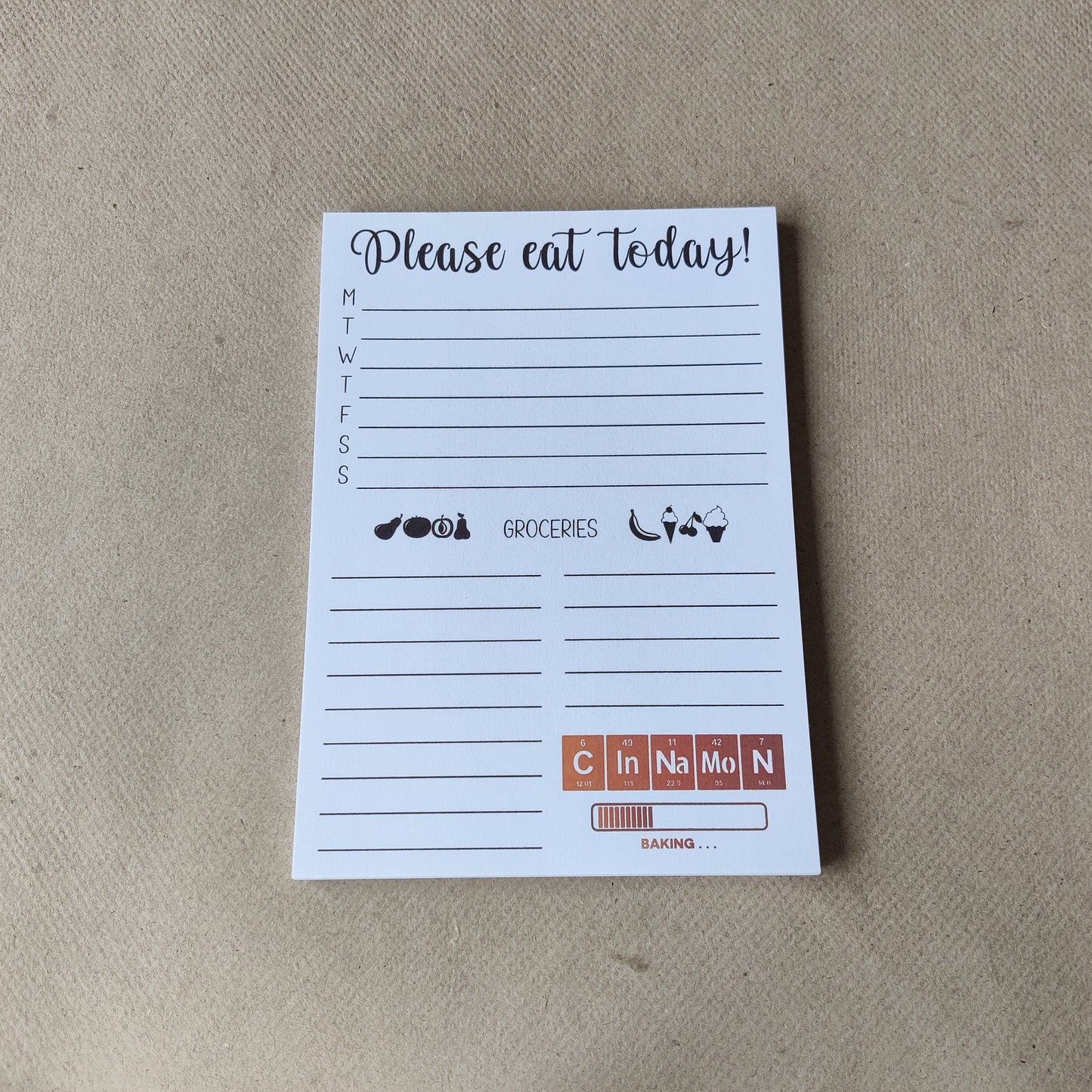 Please Eat Today Meal Planner Notitieblok A5/A6