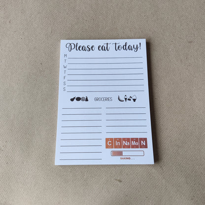 Please Eat Today Meal Planner Notitieblok A5/A6