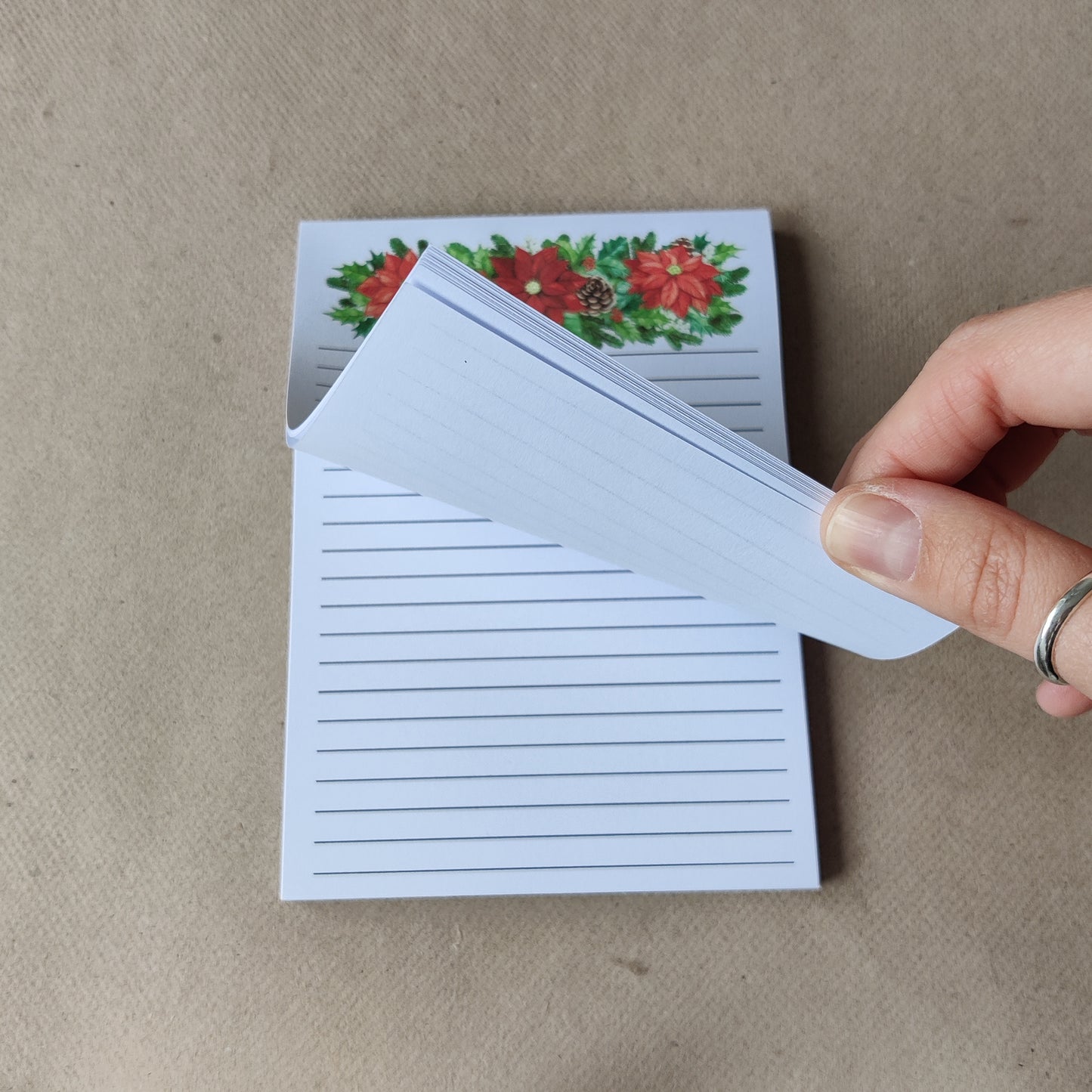 Kerst Notitieblok Gelinieerd A6