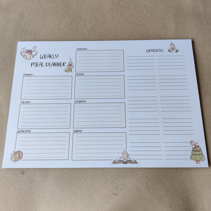 Meal plan blok | Kerst | weekly meal planner