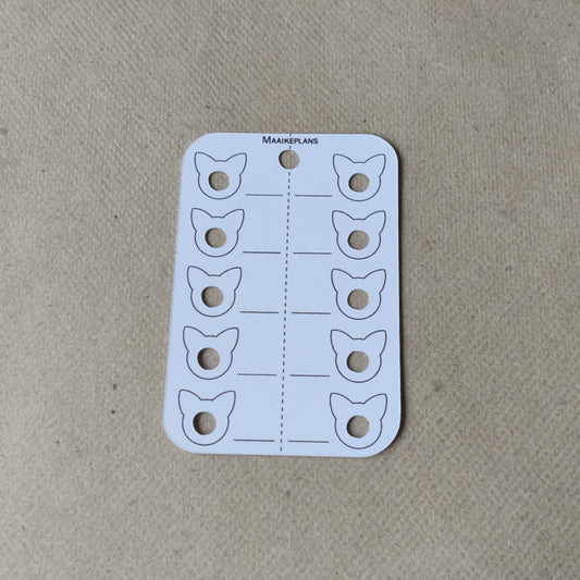 Kleurkaartje - kat design