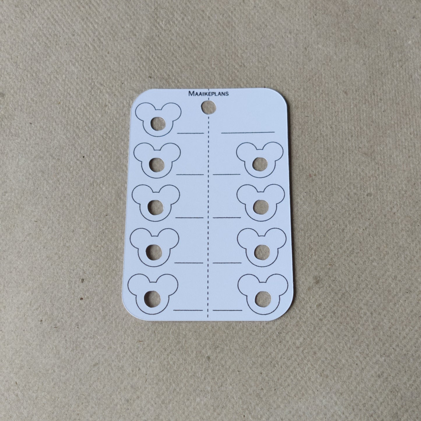 NEW Kleurkaartje - muis design