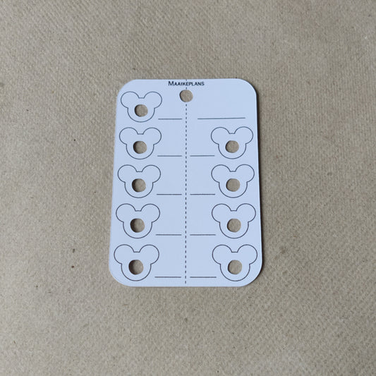 NEW Kleurkaartje - muis design