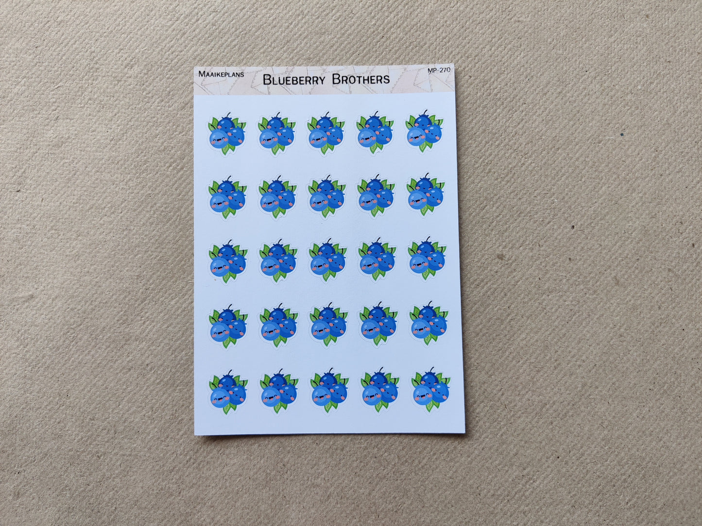 Blueberry Brothers Stickers