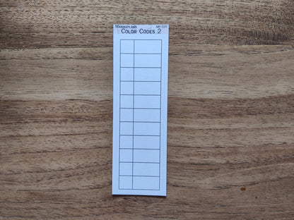 Kleurcode sticker - kleuren op nummer