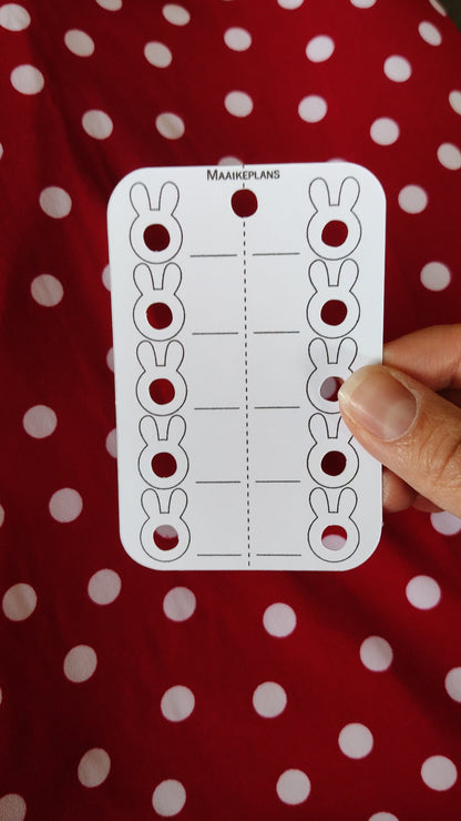 Kleurkaartjes - konijn design